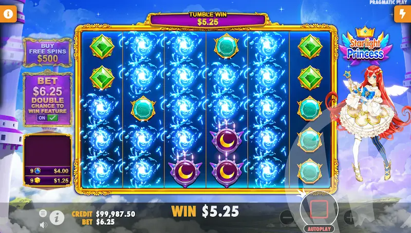 orbe multiplicador de la tragamonedas Starlight Princess en giros gratis